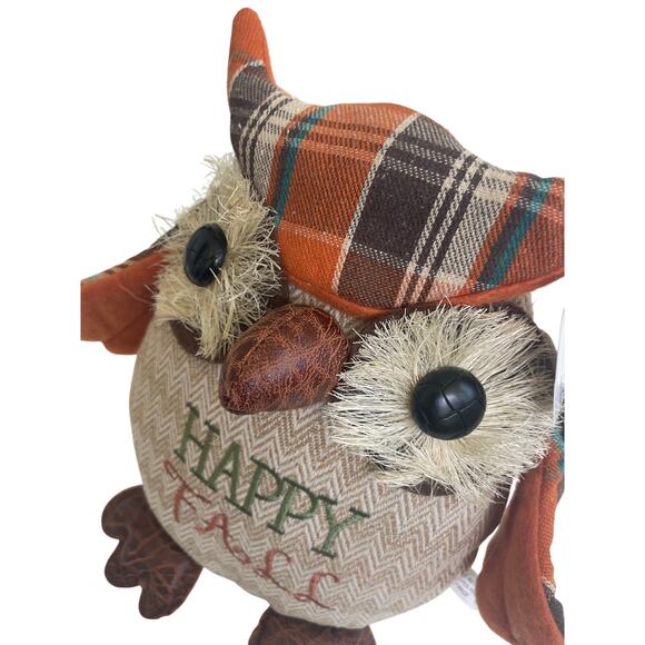 OWL FALL HOME DECORATION PLUSH 10’X10’ HAPPY FALL KAWAII - Picture 3 of 9